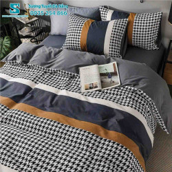 Bộ Chăn Ga Gối Cotton Hàn Quốc Nhập CHQ-006