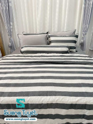 Bộ Chăn Ga Gối Cotton Lụa Modal - CLM 08