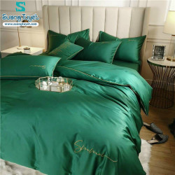 Bộ Chăn Ga Gối Tencel Sumoi Xanh Lá Cây LTC-012