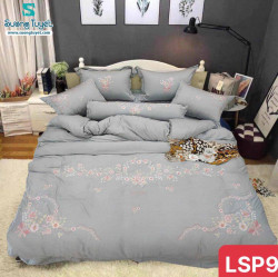 Bộ Chăn Ga Gối Lụa Silk Thêu LSP-09
