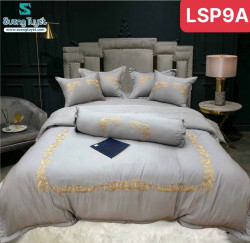 Bộ Chăn Ga Gối Lụa Silk Thêu LSP-09A