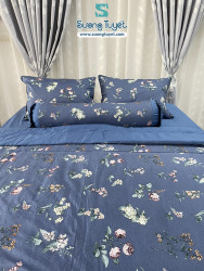 Bộ Chăn Ga Gối Cotton Lụa Modal - CLM 34