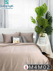 Bộ Chăn Ga Tencel Satin 60S M4M-02