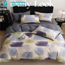 Bộ Chăn Ga Gối Cotton Hàn Quốc Nhập CHQ-042