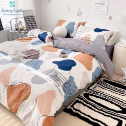 Bộ Chăn Ga Gối Cotton Hàn Quốc Nhập CHQ-58
