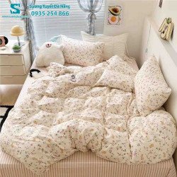 Bộ Chăn Ga Gối Cotton Hàn Quốc Nhập CHQ-037