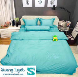 Bộ Chăn Ga Gối Lụa Silk SKY-32