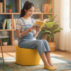 Đôn Ghế Trụ Tròn Ruột Hạt Xốp