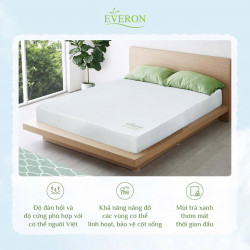 Nệm Cao Su Than Hoạt Tính Everon Natural Charcoal Latex