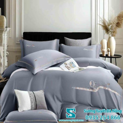 Bộ Chăn Ga Gối Lụa Artistic 11