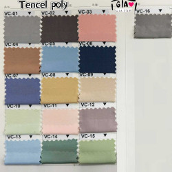 Mẫu Vải Tencel Poly Trơn