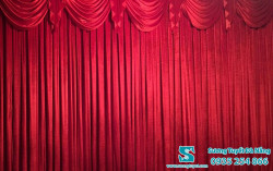 Phông Màn Rèm Hội Trường Sân Khấu Màu Đỏ