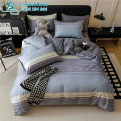 Bộ Chăn Ga Gối Cotton Hàn Quốc Nhập CHQ-016
