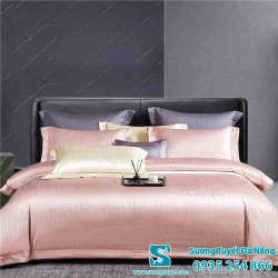 Bộ Chăn Ga Gối Lụa Gấm Cao Cấp LG-001