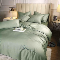 Bộ Chăn Ga Gối Tencel Sumoi Xanh Lá LTC-0010